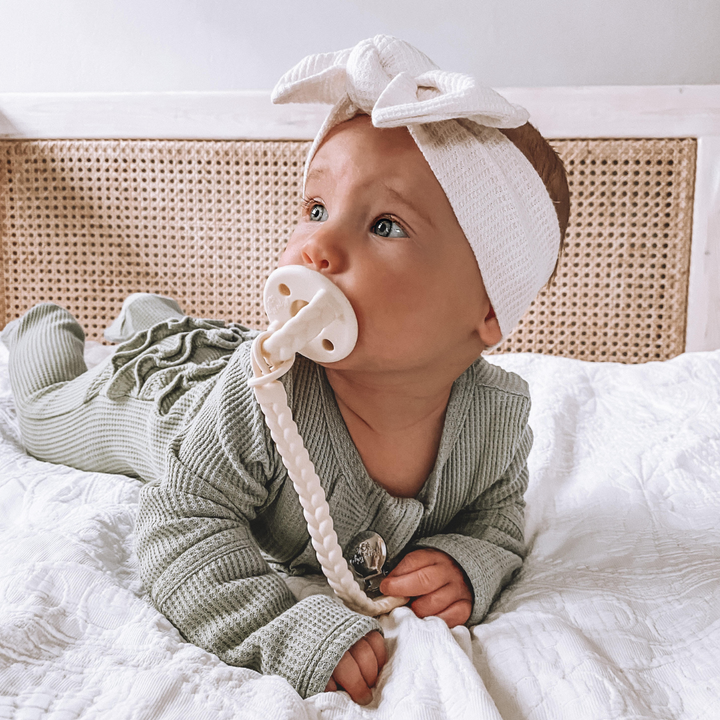 Sweetie Soother™ Pacifier Sets : Robin's Egg Blue + Navy Cables