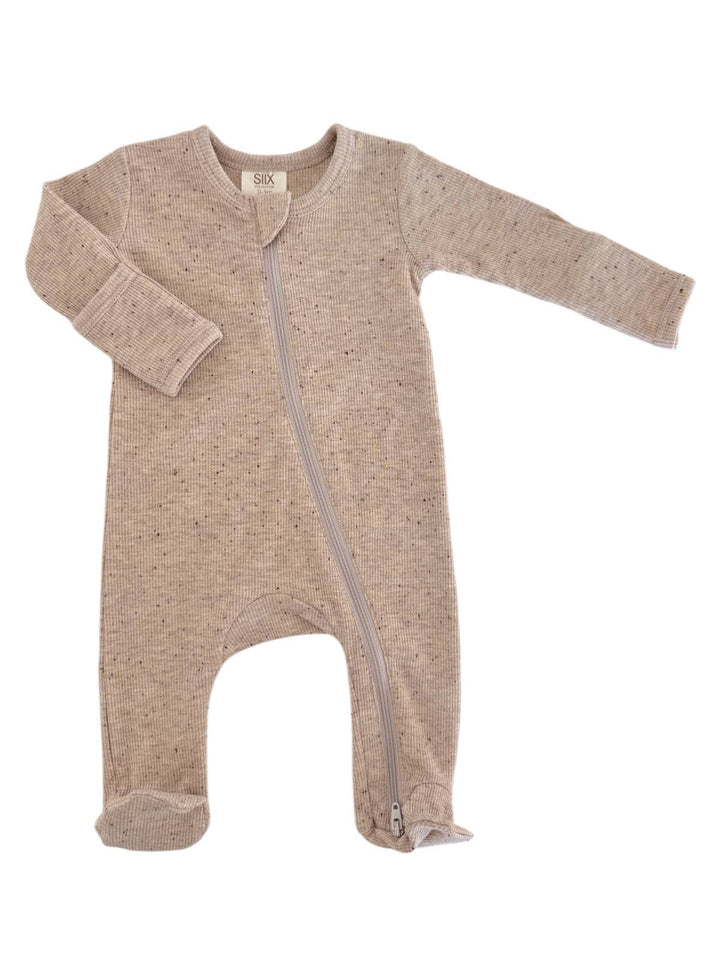 Tan Speckle - 2-Way Zip Footie