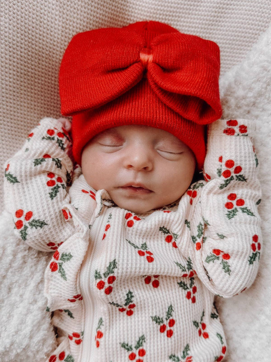 Baby's First Hat, Red Bow