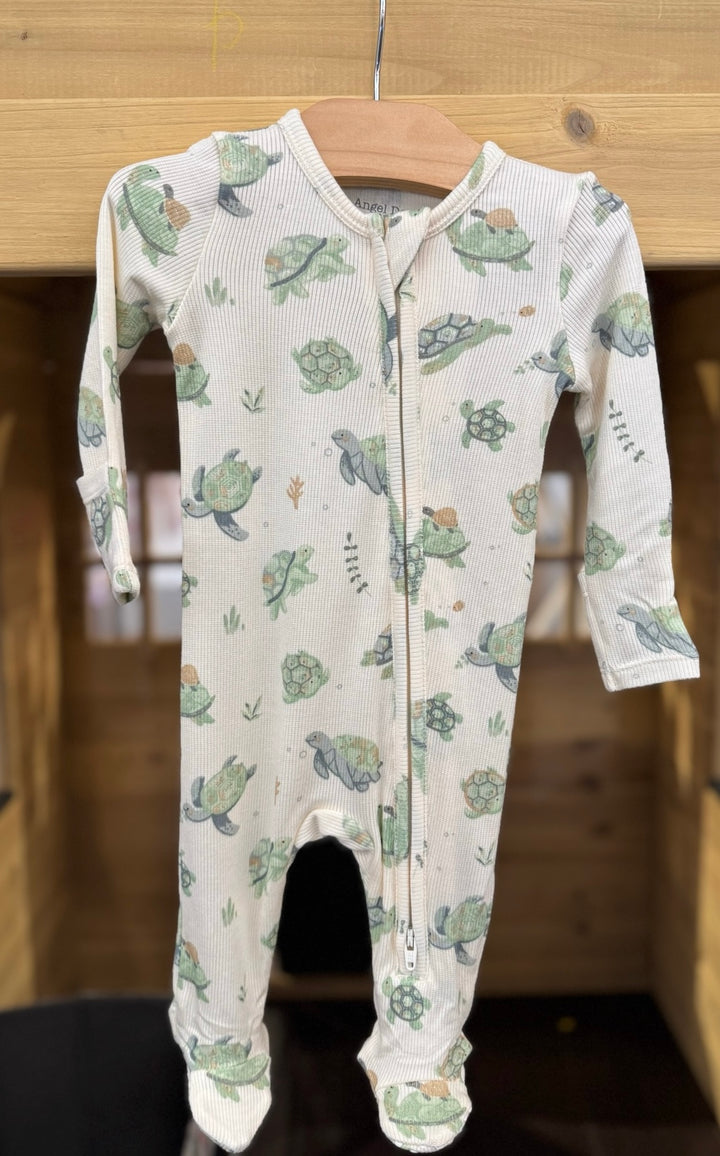Sea Turtles 2 Way Zipper Footie