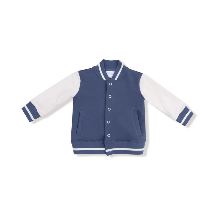 Varsity Letterman Jacket - Vintage Indigo