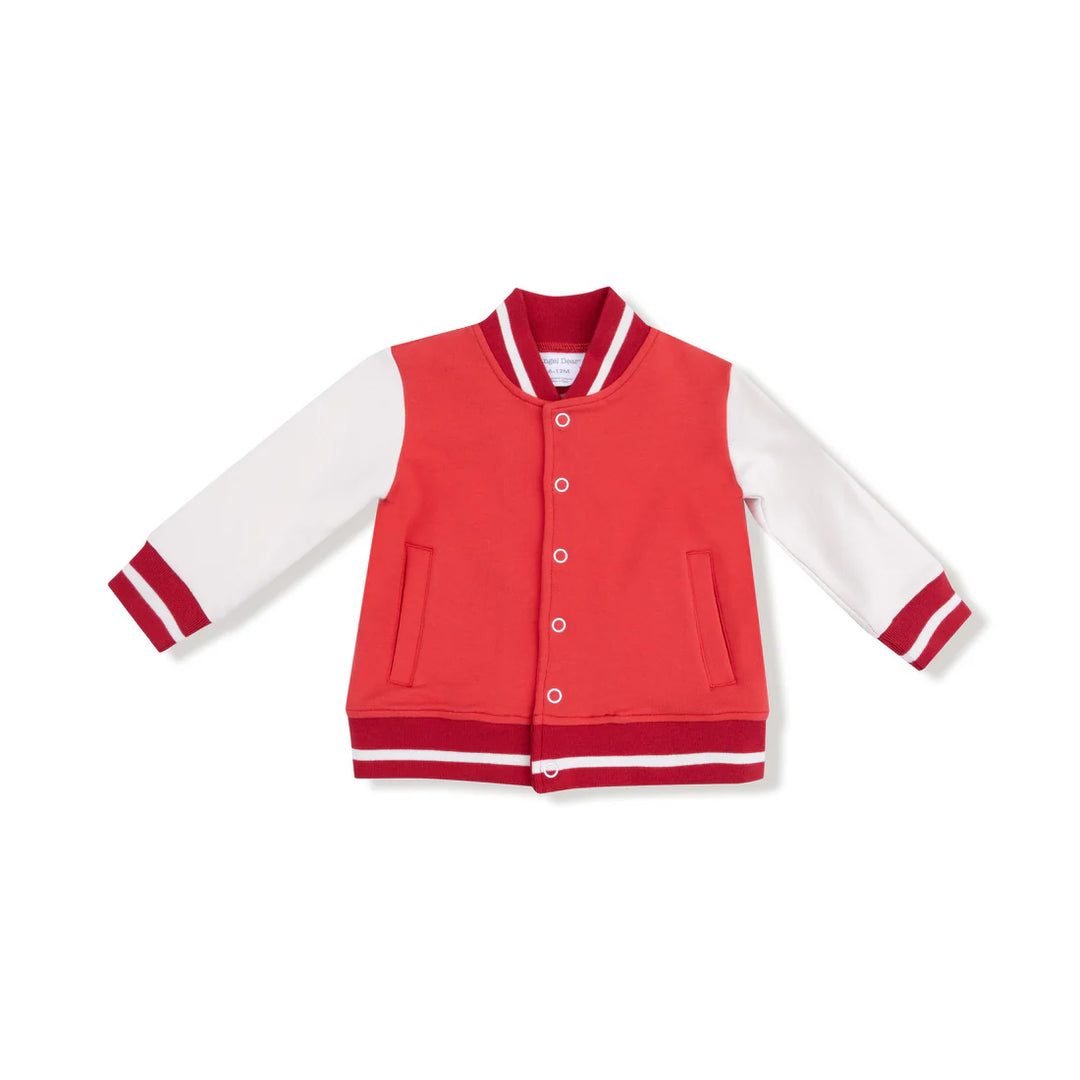 Varsity Letterman Jacket - Red