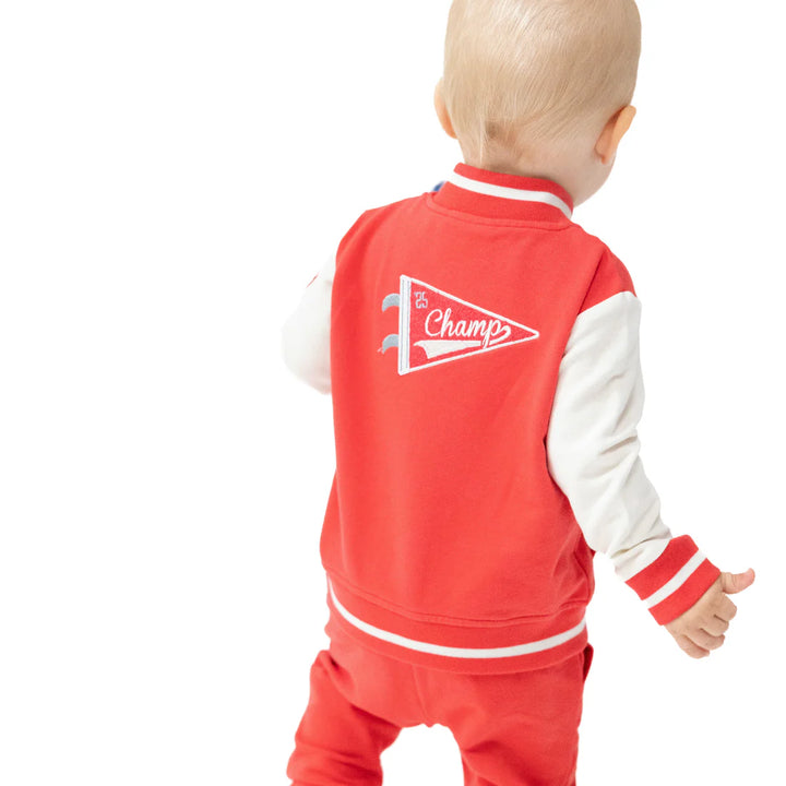 Varsity Letterman Jacket - Red