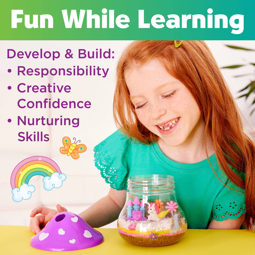 Plant & Grow Unicorn Forest Terrarium Craft Kit for Kids