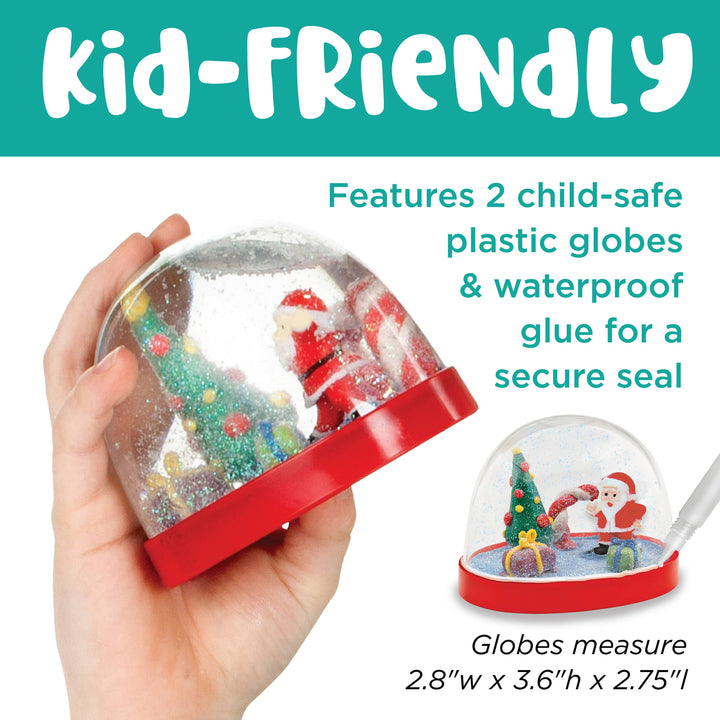 Make Your Own Holiday Snow Globes Craft Kit for Kids