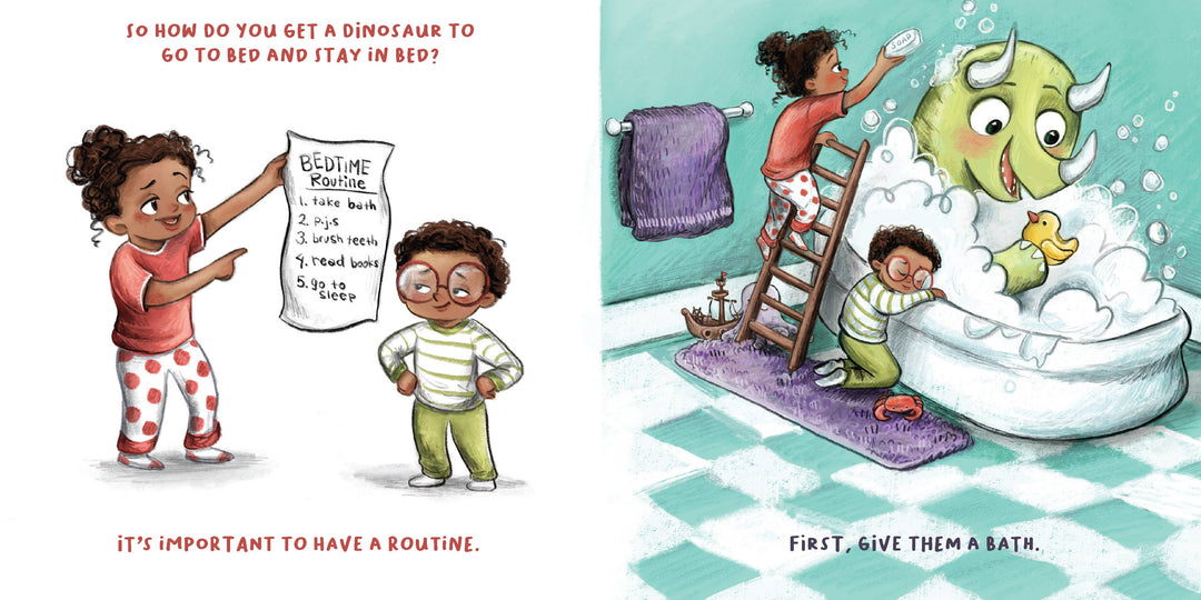 How to Put a Dinosaur to Bed: A Board Book