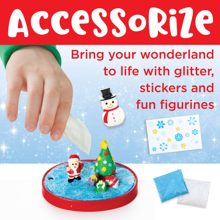 Make Your Own Holiday Snow Globes Craft Kit for Kids