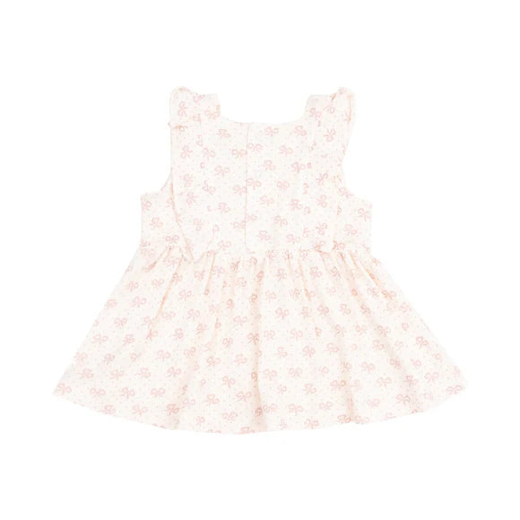Vintage Mini Bows Square Neck Ruffle Tank And Bike Short