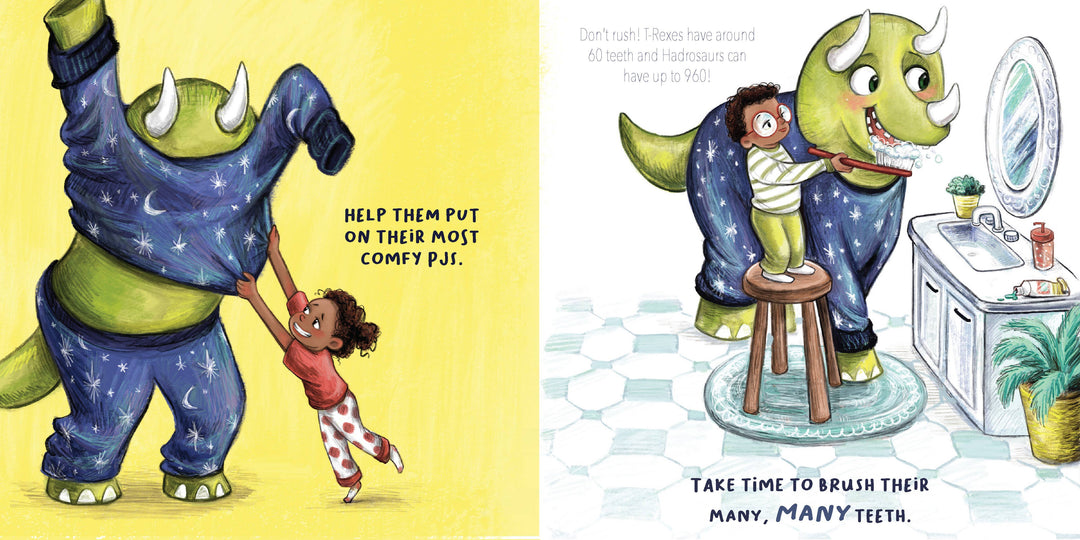 How to Put a Dinosaur to Bed: A Board Book