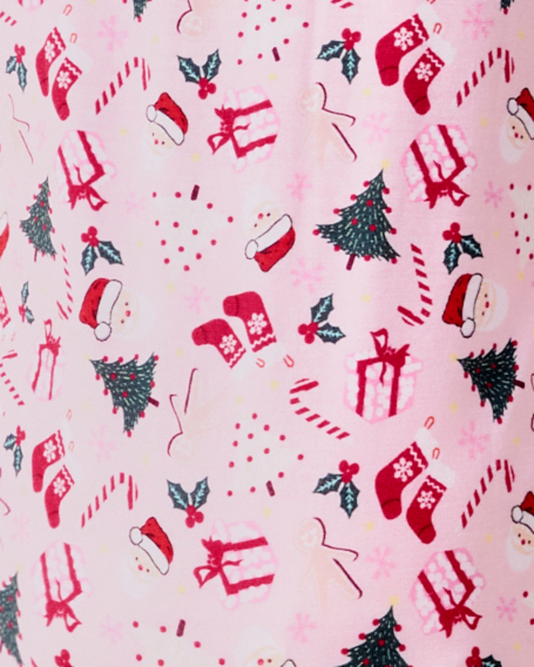 Bamboo Baby Pajama Holiday Print - Candy Cane Lane