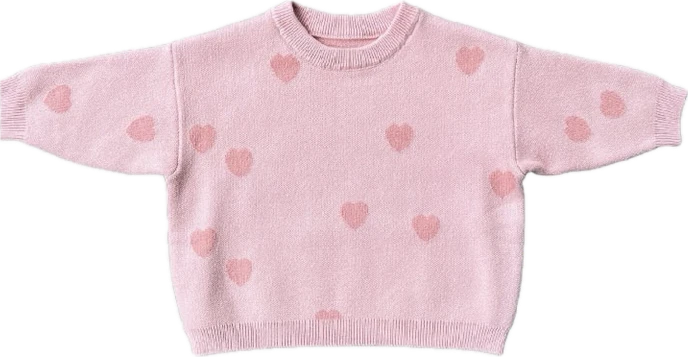 Hearts Chunky Knit Sweater