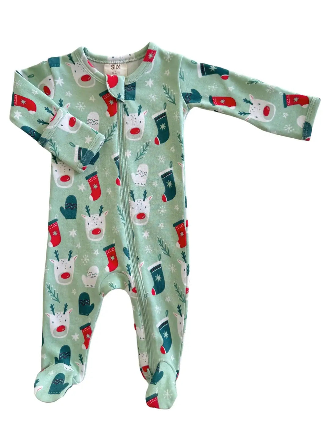 Reindeer - Organic Zip Footie