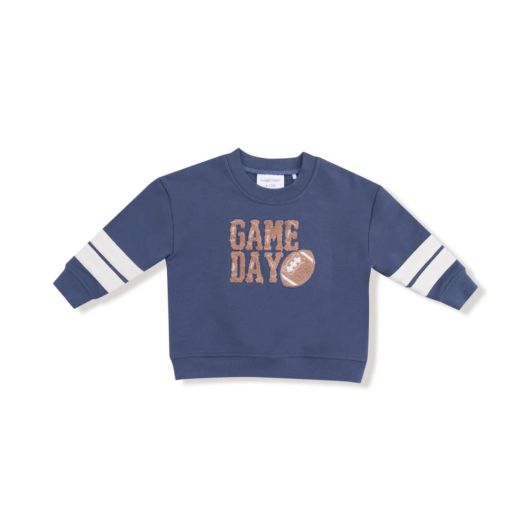 Varsity Cozy Drop Sleeve Sweatshirt - Vintage Indigo