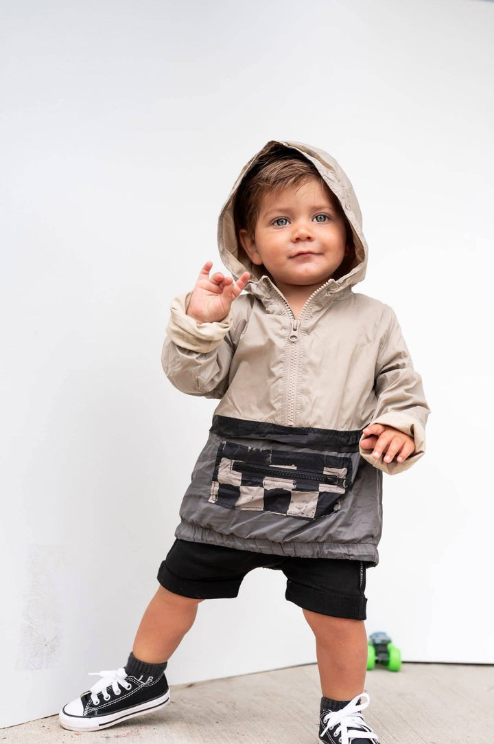 Check Block Windbreaker