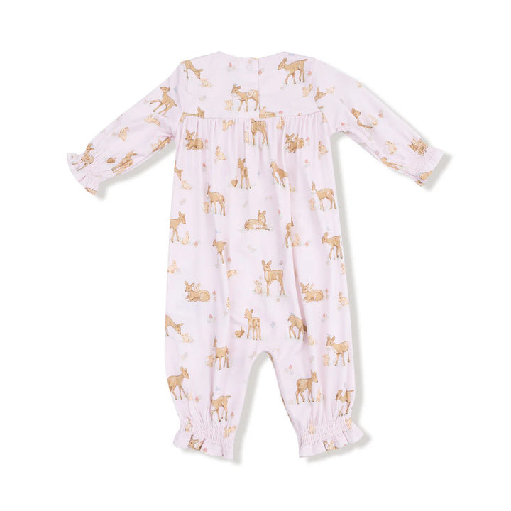 Smocked Romper - Little Fawn