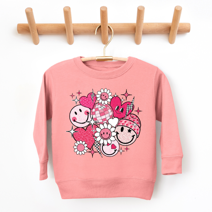 Pink Retro Valentine Sweatshirt