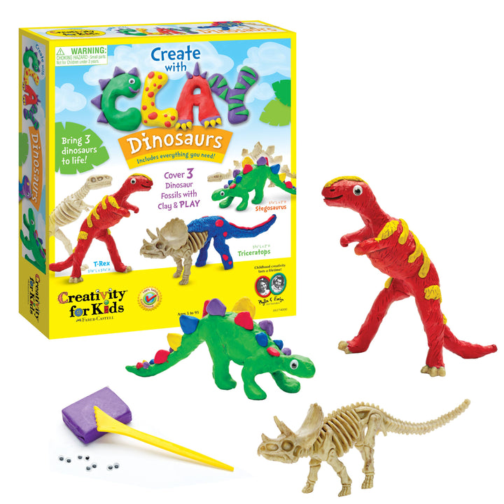 Create with Clay Dinosaurs - DIY Craft for Kids