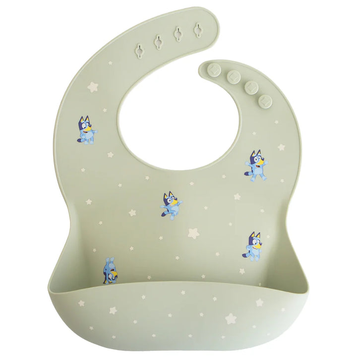 Bluey X Mushie Silicone Baby Bib