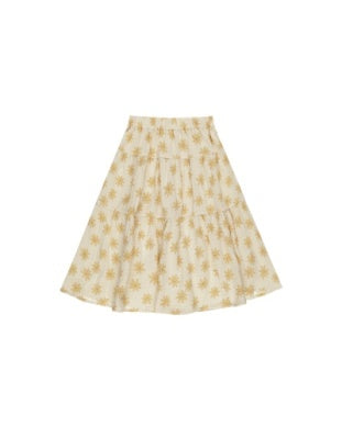 TIERED MIDI SKIRT || DAISIES