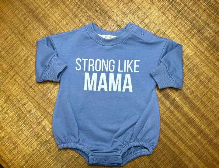 Strong Like Mama- LS Cornflower Blue