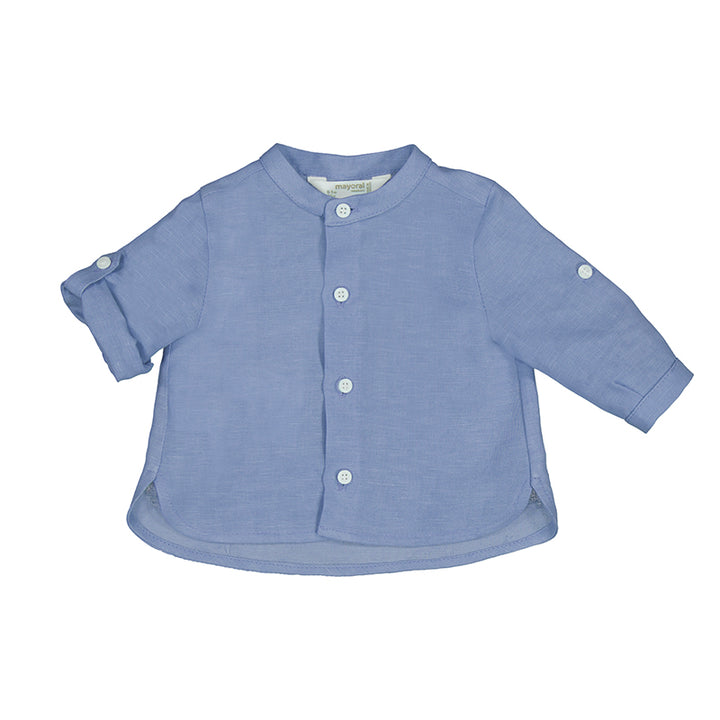 Boys LS MAO Collar Shirt