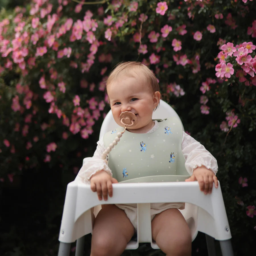 Bluey X Mushie Silicone Baby Bib