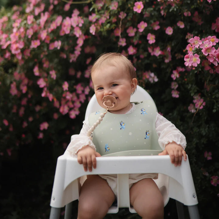 Bluey X Mushie Silicone Baby Bib