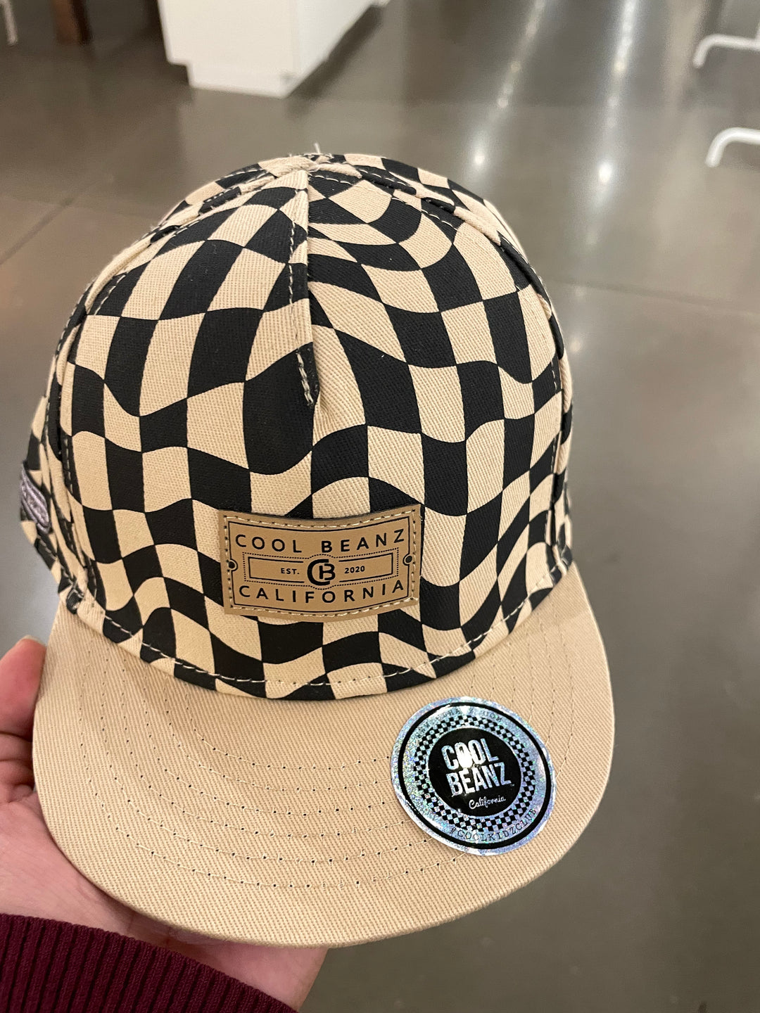 Wavy Check Snapback