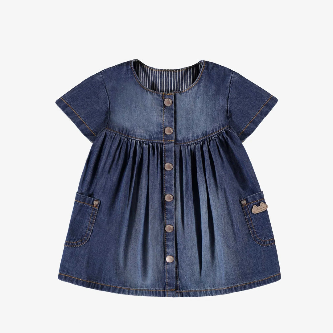Blue dress with faded effect