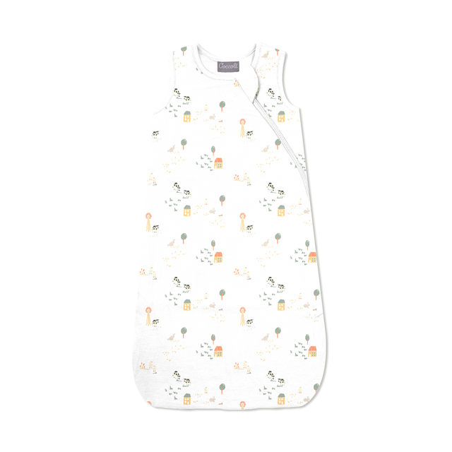 Modal 1.5 Tog Sleepsack - Farm Animals on Cream