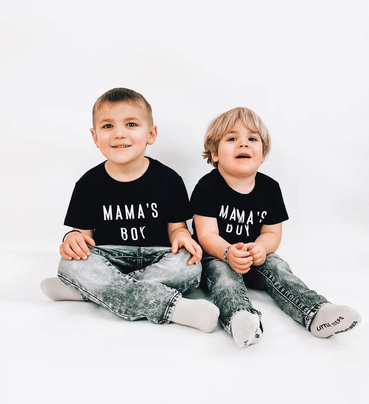 Mama's Boy - Black Tee