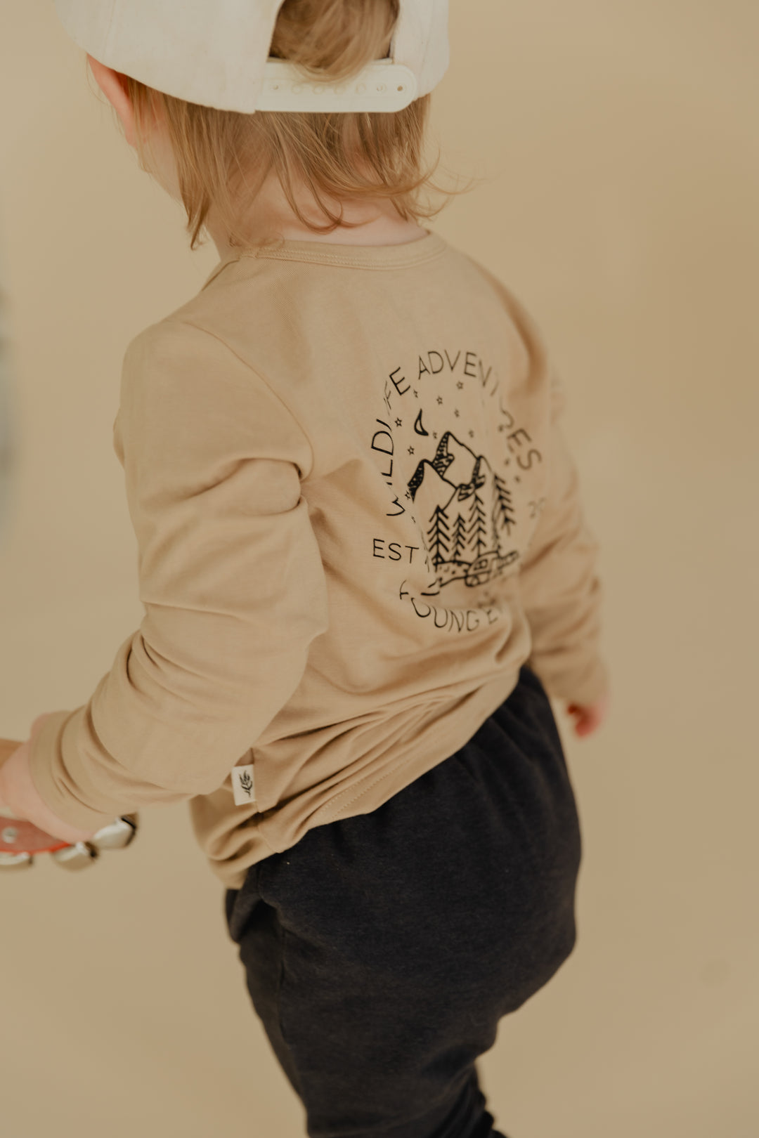 Kids Longsleeve Screen-Printed Tee in Wildlife Adv.