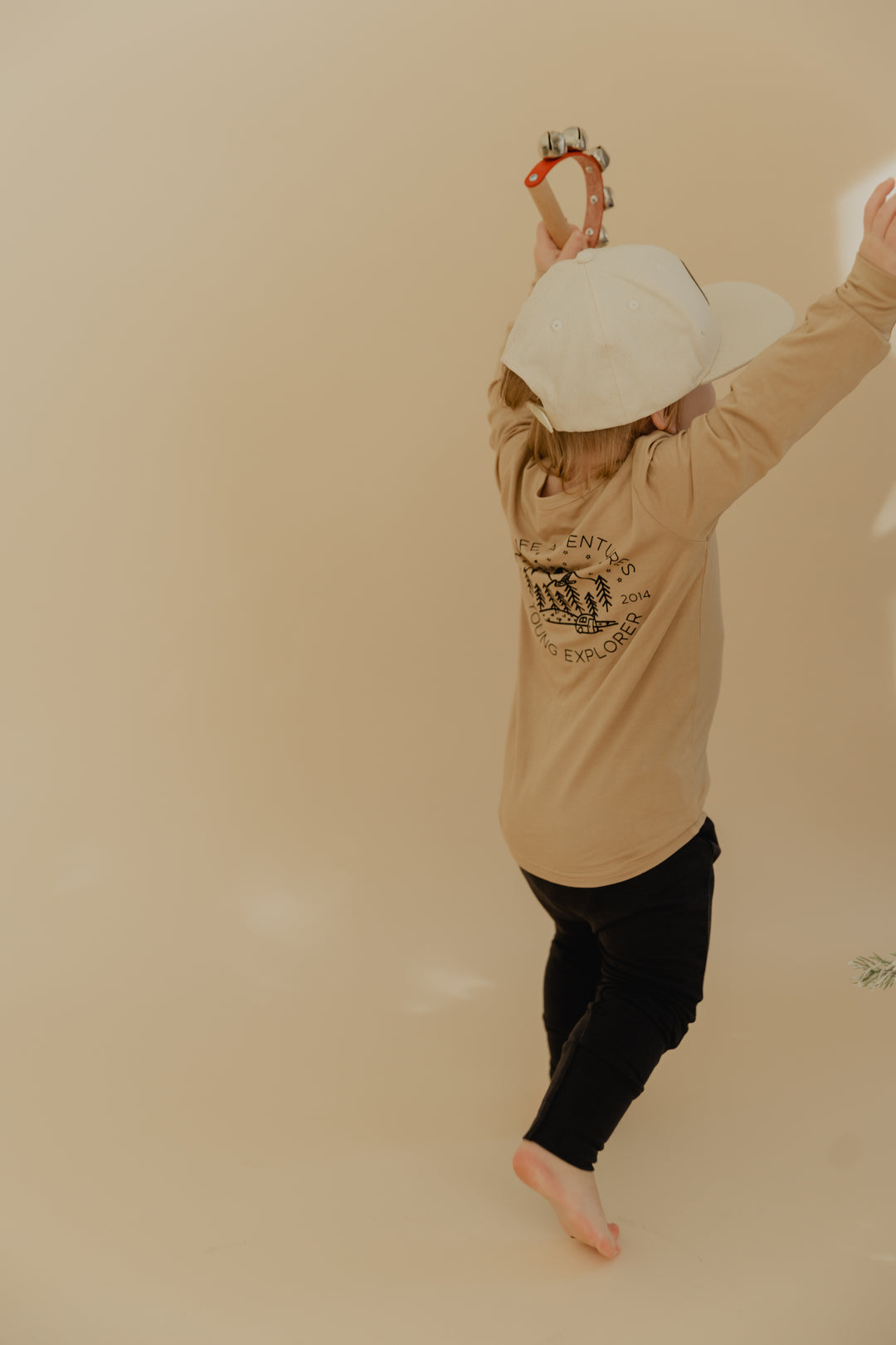 Kids Longsleeve Screen-Printed Tee in Wildlife Adv.