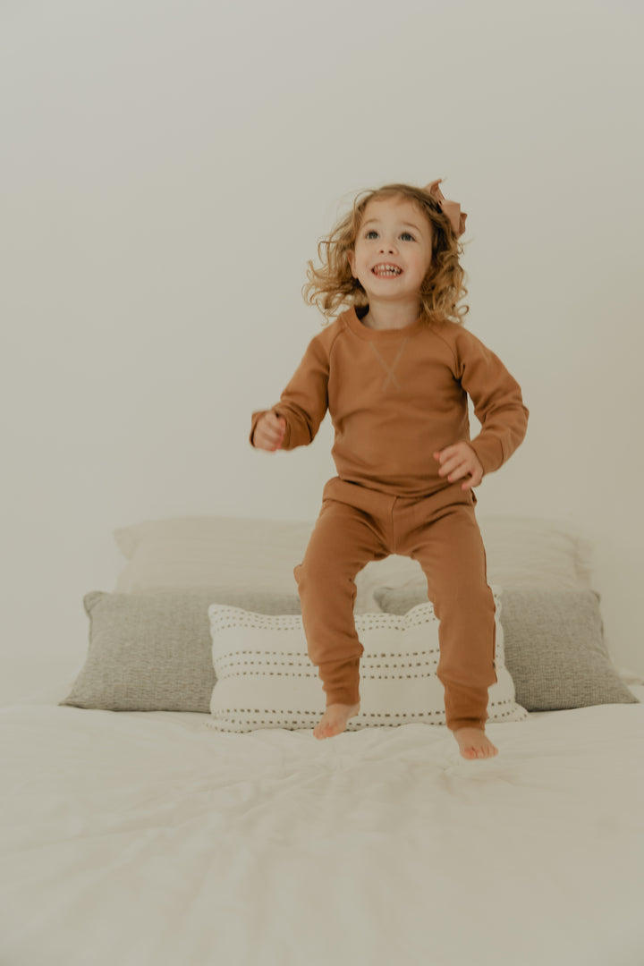 Baby Pocket Pants in Caramel