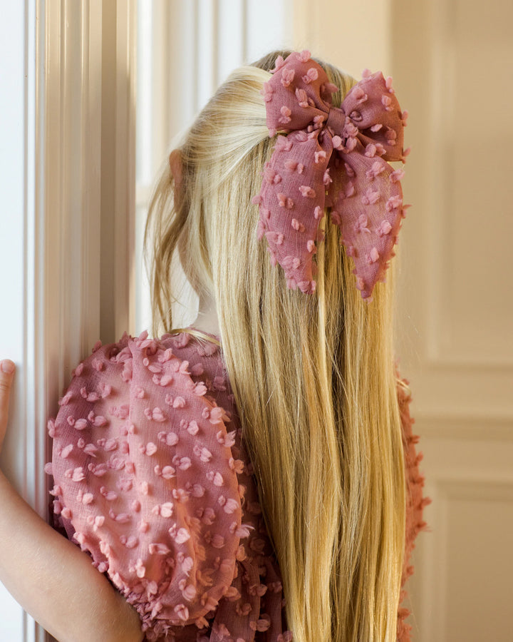 Everly Bow- Raspberry