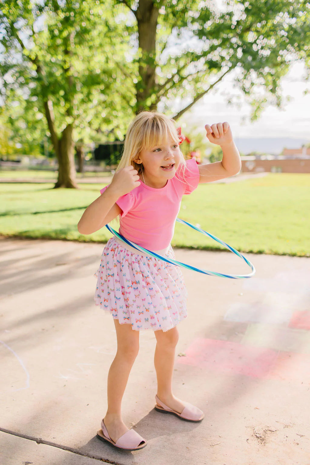 Tulle Skirt in Rainbow Butterfly
