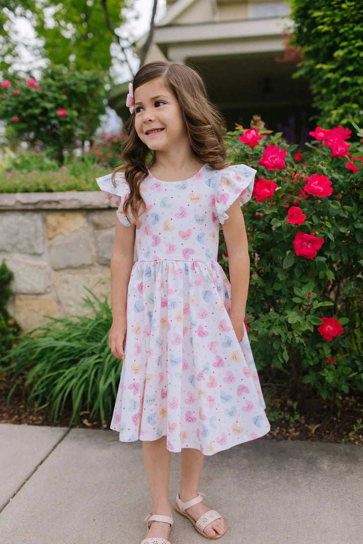 Olivia Dress in Candy Hearts