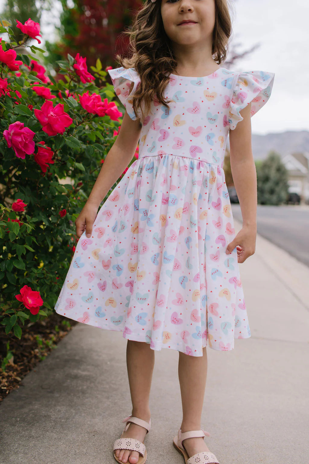 Olivia Dress in Candy Hearts