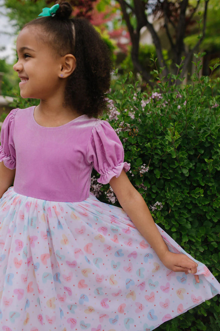 Rose Dress in Candy Hearts