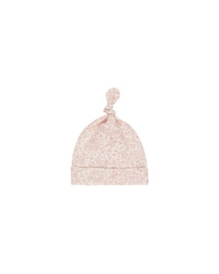 KNOTTED BABY HAT || PINK BLOSSOM