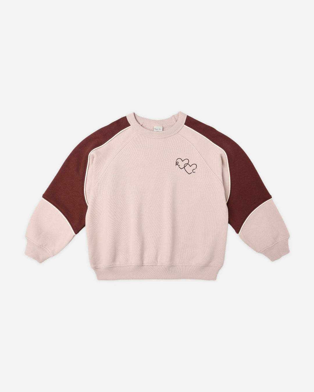 Paneled Sweatshirt - Blush