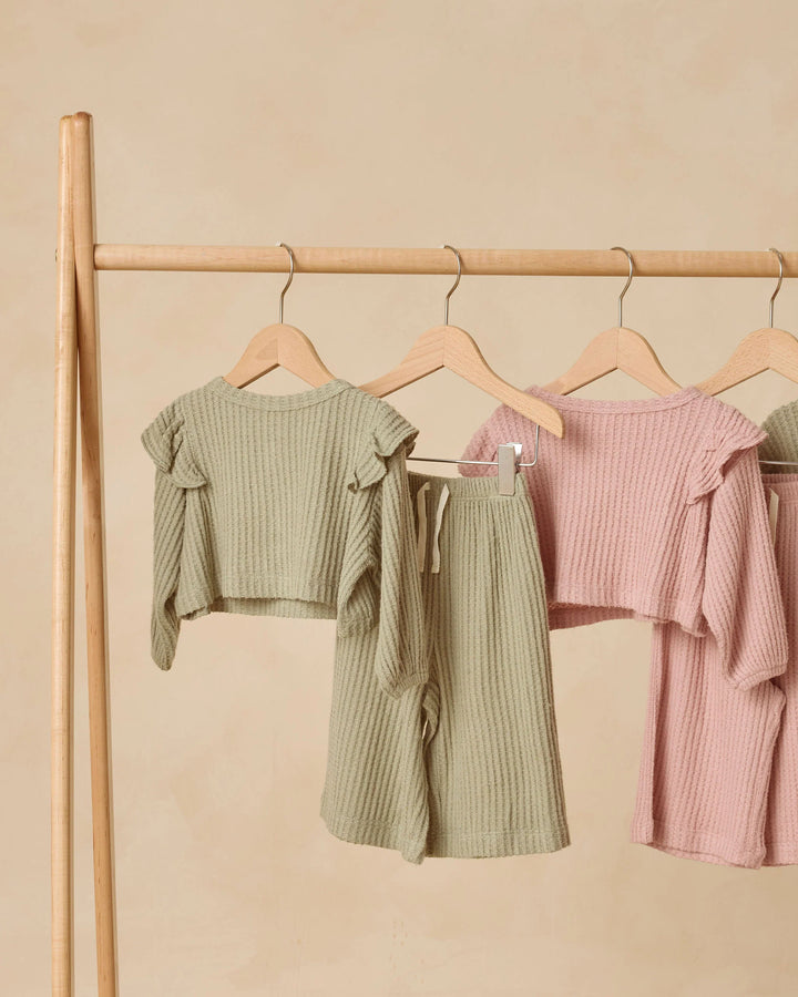 Ruffle Cozy Set - Fern