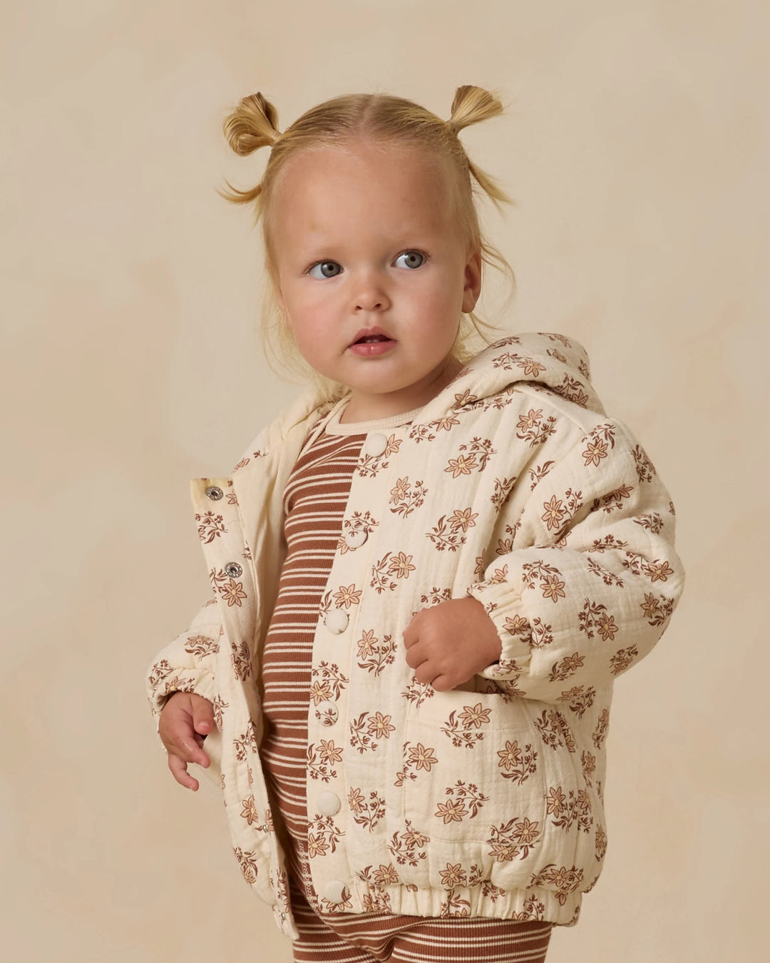 Hooded Woven Jacket - Daylily
