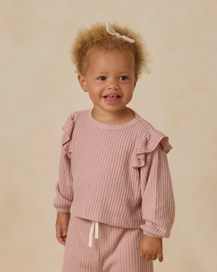 Ruffle Cozy Set - Rose