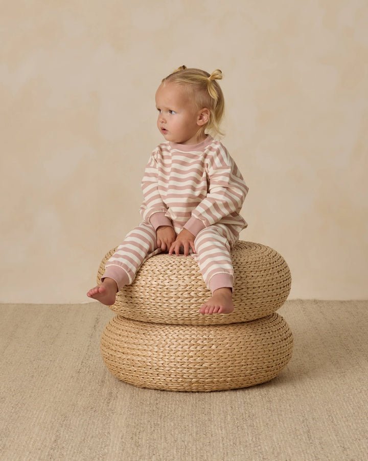 Relaxed Sweatshirt - Pink Stripe