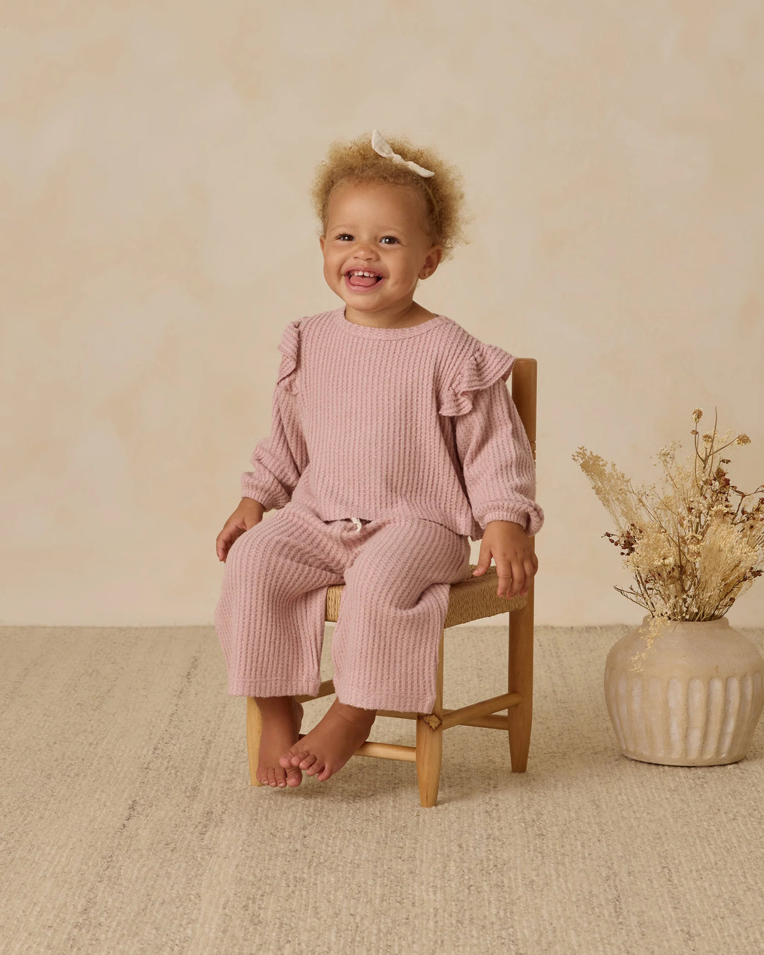 Ruffle Cozy Set - Rose
