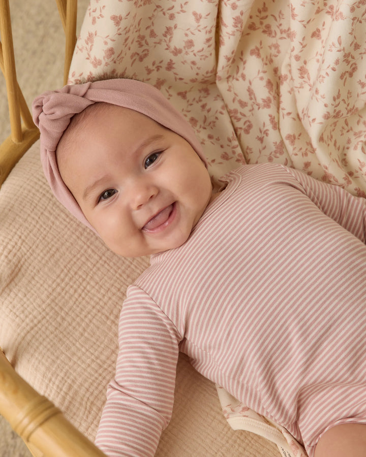 Jersey Bodysuit 2-pack - French Garden, Rose Micro Stripe