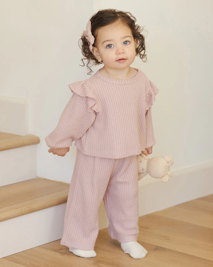 Ruffle Cozy Set - Rose