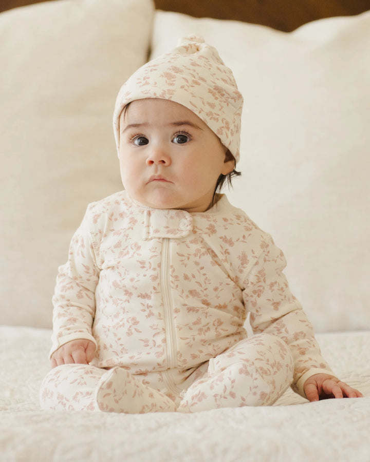 Long Sleeve Sleeper Footie - French Garden