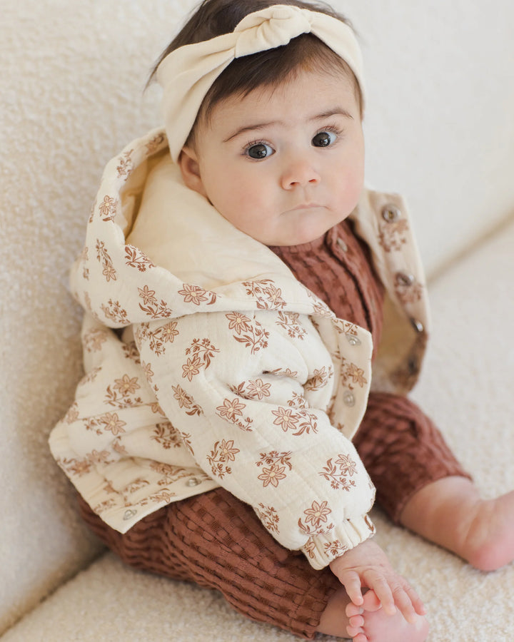 Hooded Woven Jacket - Daylily